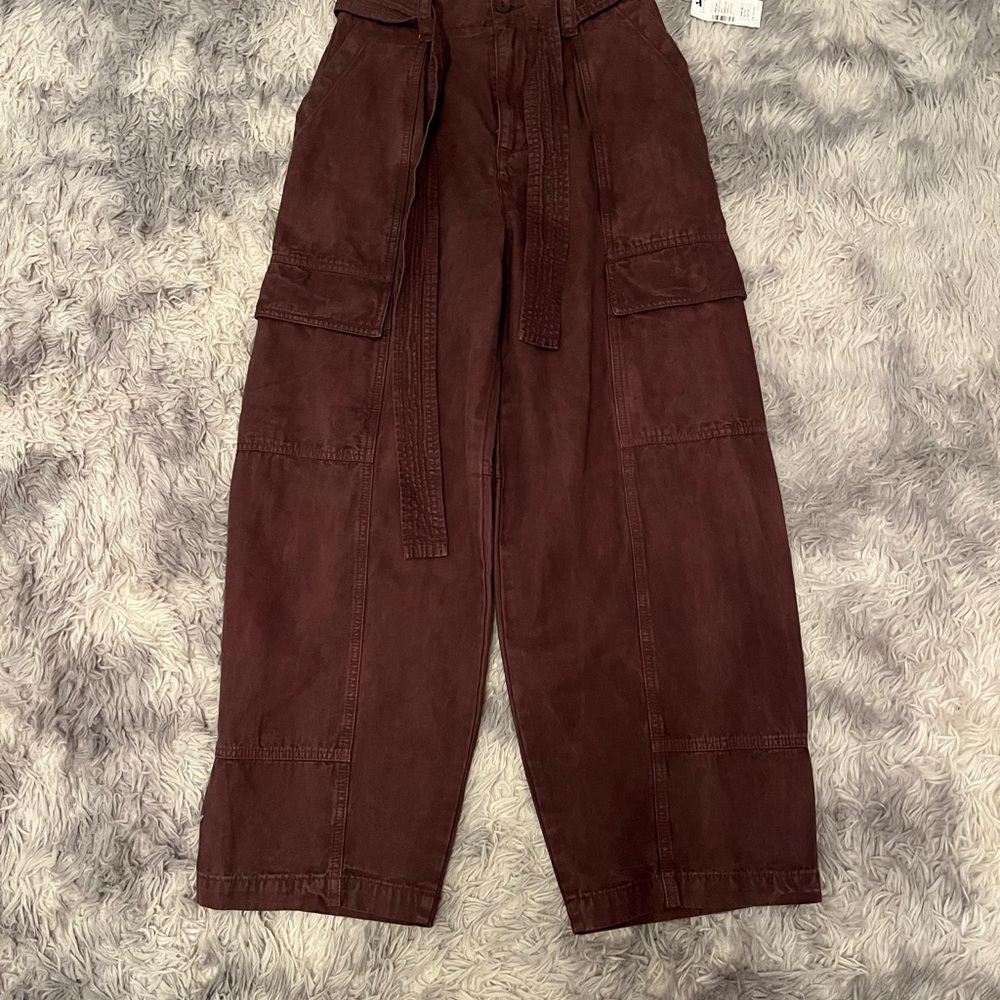 Joie Dark Brown Cargo Pants